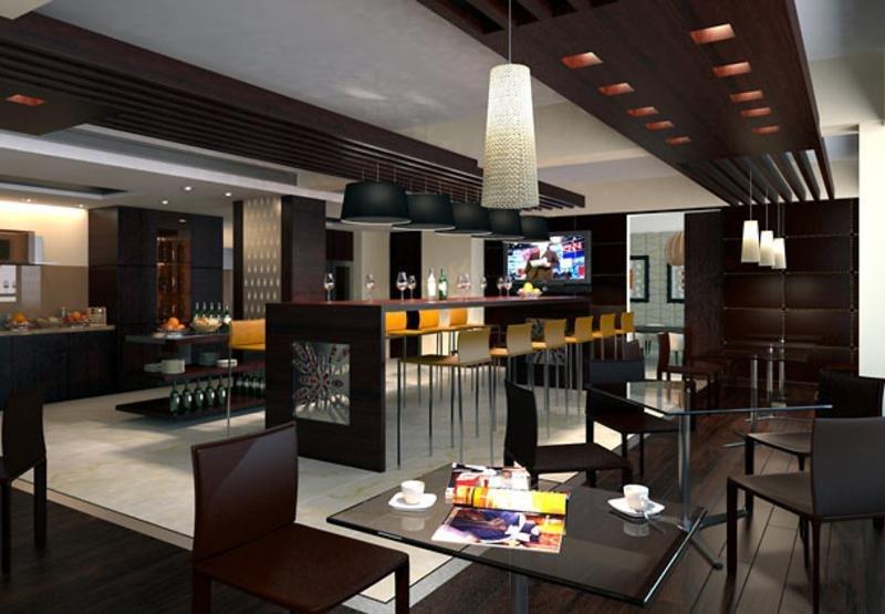 Jaipur Marriott Hotel Restaurang bild The lounge at the airport